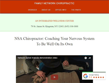 Tablet Screenshot of familynetworkchiropractic.com